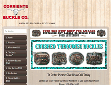 Tablet Screenshot of corrientebuckle.com